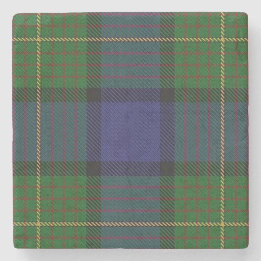Old Schotten Tavern Clan Muir Tartan Steinuntersetzer (Vorderseite)