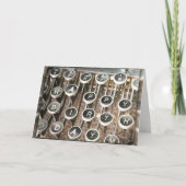 Old Schreibwriter Birthday Gruß Karte (Vorderseite)