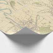 Old Scotland Cities Map (1912) Geschenkpapier (Ecke)