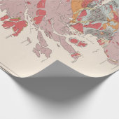 Old Scotland Geology Map (1881) Geschenkpapier (Ecke)