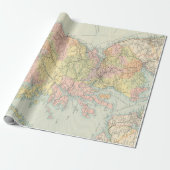 Old Scotland Map (1912) Wrapping Paper Geschenkpapier (Ungerollt)