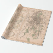 Old Scotland West Coast & Cities Map (1872) Geschenkpapier (Ungerollt)