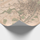 Old Scotland West Coast & Cities Map (1872) Geschenkpapier (Ecke)