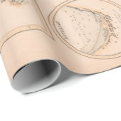 Old Scotland West Coast & Cities Map (1872) Geschenkpapier (Rolleneckpunkt)