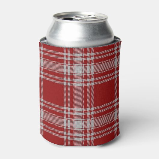 Old Scotsman Clan Menzies Red White Tartan Dosenkühler (Kanne Vorderseite)