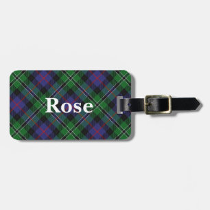 Old Scotsman Clan Rose Tartan Gepäckanhänger