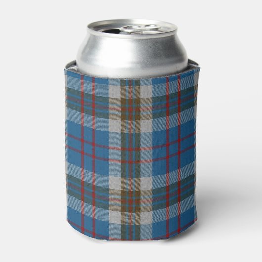 Old Scotsman Clan Thompson Blue Gray Tartan Dosenkühler (Kanne Vorderseite)