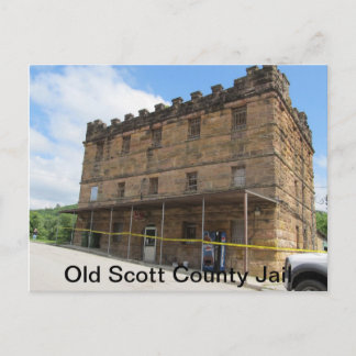 Old Scott Landkreis Jail in Huntsville, TN Postkarte
