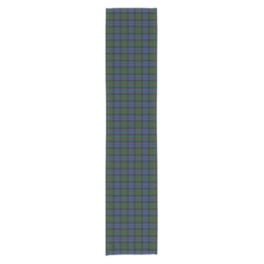 Old Scottish Clan Baird Tartan Kariert Kurzer Tischläufer (Vorderseite)