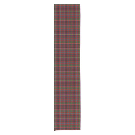Old Scottish Clan Innes Tartan Kariert Kurzer Tischläufer (Vorderseite)