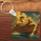 Old Sea Dogs: a sailor and his trusty canine Schlüsselanhänger (Vorderseite)