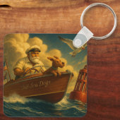 Old Sea Dogs: a sailor and his trusty canine Schlüsselanhänger (Rückseite)