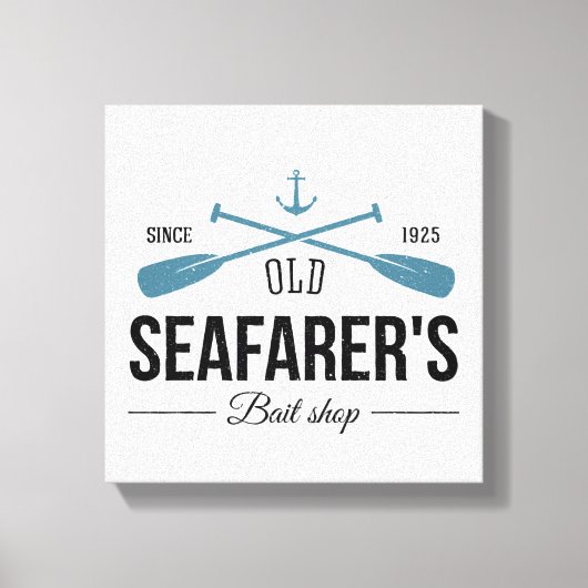 Old Seafarers Bait Shop Leinwanddruck (Vorderseite)