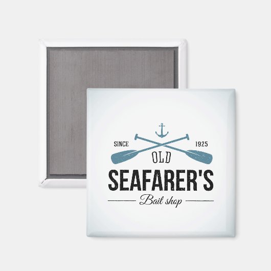 Old Seafarers Bait Shop Magnet (Vorderseite/Rückseite)