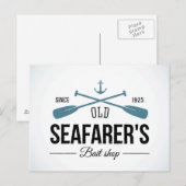 Old Seafarers Bait Shop Postkarte (Vorne/Hinten)