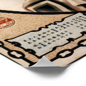 Old Shanghai 1930 Elegant Women Advertising Poster (Ecke)