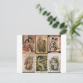 Old Shanghai Poster Women Postkarte (Stehend Vorderseite)