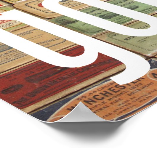 Old Shotshell Boxes Poster (Ecke)