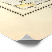 Old Sicily Italy Map (1883) Poster (Ecke)