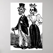 Old Skeleton Couple Circa 1900, Mexiko Poster (Vorne)