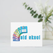 Old Skool Floppy Disks Postkarte (Stehend Vorderseite)