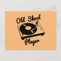 Old Skool Player Vinyl Record Turntable DJ