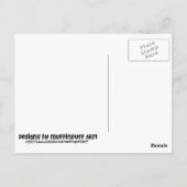 Old Skool Retro Roboter Postkarte (Rückseite)