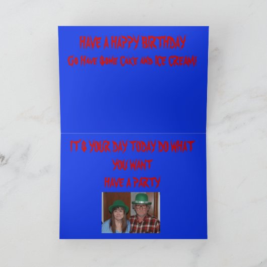 Old Skull Birthday Card Karte (Innenseite)