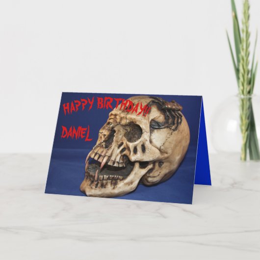 Old Skull Birthday Card Karte (Vorderseite)
