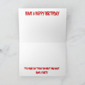 Old Skull Birthday Card Karte (Innenseite)