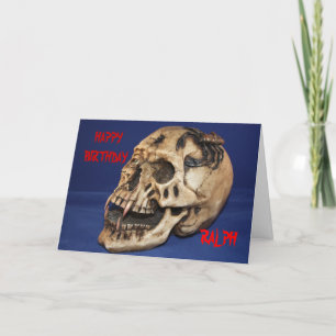 Old Skull Birthday Card Karte