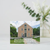 Old Slater Mill Postkarte (Stehend Vorderseite)