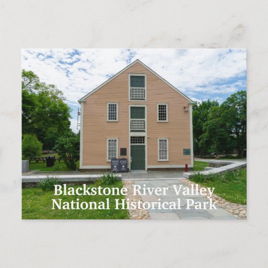 Old Slater Mill Postkarte (Vorderseite)