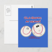 Old Softy im Herzen Postkarte (Vorne/Hinten)