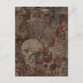 Old Soul Mixed Media Collage Postkarte (Vorderseite)