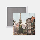 Old South Church Boston 1900 - Vintag Magnet (Vorderseite/Rückseite)