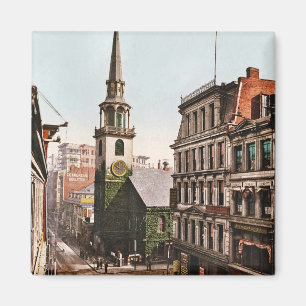 Old South Church Boston 1900 - Vintag Magnet