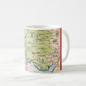 Old South Wales Map Kaffeetasse (VorderseiteRechts)