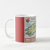 Old South Wales Map Kaffeetasse (Links)