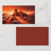 Old Southwestern Adobe Church Visitenkarte (Vorne/Hinten)