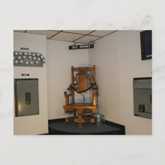 Old Sparky Postkarte (Vorderseite)