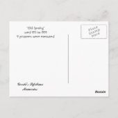 Old Sparky Postkarte (Rückseite)