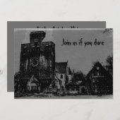 Old Spooky Distressed Spuk Halloween Church Einladung (Vorne/Hinten)