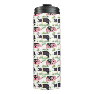 Old Spot Pig-Reisebecher – Bauernhof-inspirierte L Thermosbecher