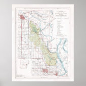 Old St Francis National Forest Map (1970) Poster (Vorne)