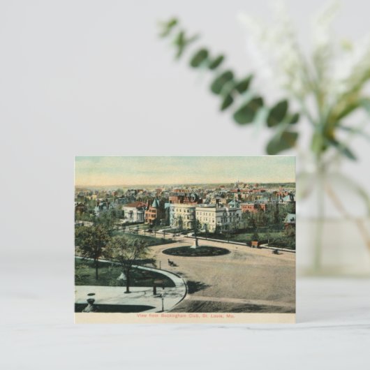 Old St. Louis MO Panoramic view Postkarte (Stehend Vorderseite)