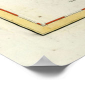 Old St Lucia Island Map (1794) Poster (Ecke)