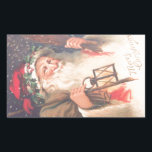 Old St. Nicholas mit Lantern Vintag Sticker<br><div class="desc">Old St. Nicholas mit Lantern Vintag Sticker - Wenn Sie etwas und alles, was Vintag ist, ist dies für Sie! Reisen Sie zurück in die Vergangenheit und verlieren Sie sich in der schönen Farbe und Details dieses alten Bildes. Schöne Kunstwerke vor langer Zeit. Viel Spaß! Das Bild lautet "Frohe Weihnachten"....</div>