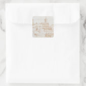 Old St. Peter Quadratischer Aufkleber (Tasche)