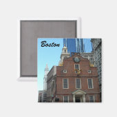 Old Staat House, Boston Magnet (Vorderseite/Rückseite)